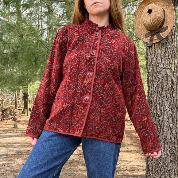 90s Brocade Tapestry Jacket - Picture 5 of 15